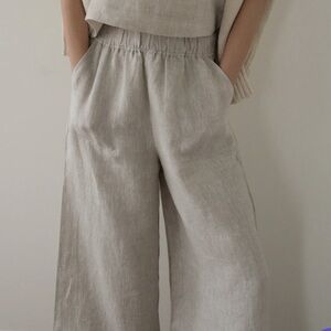 LAUDE the Label Linen Everyday Pant in natural XL